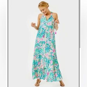 Lily Pulitzer Luliana Swing Maxi Dress One in a Melon Never Worn Size S
